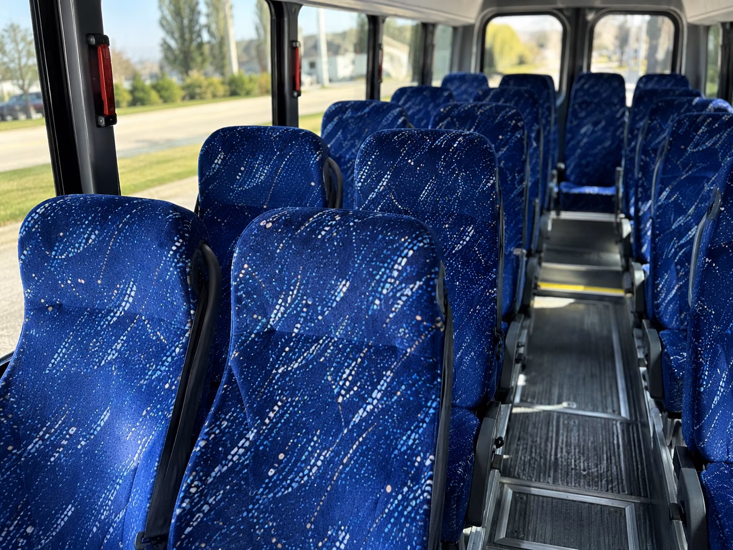 allen 18 passenger minibus inside