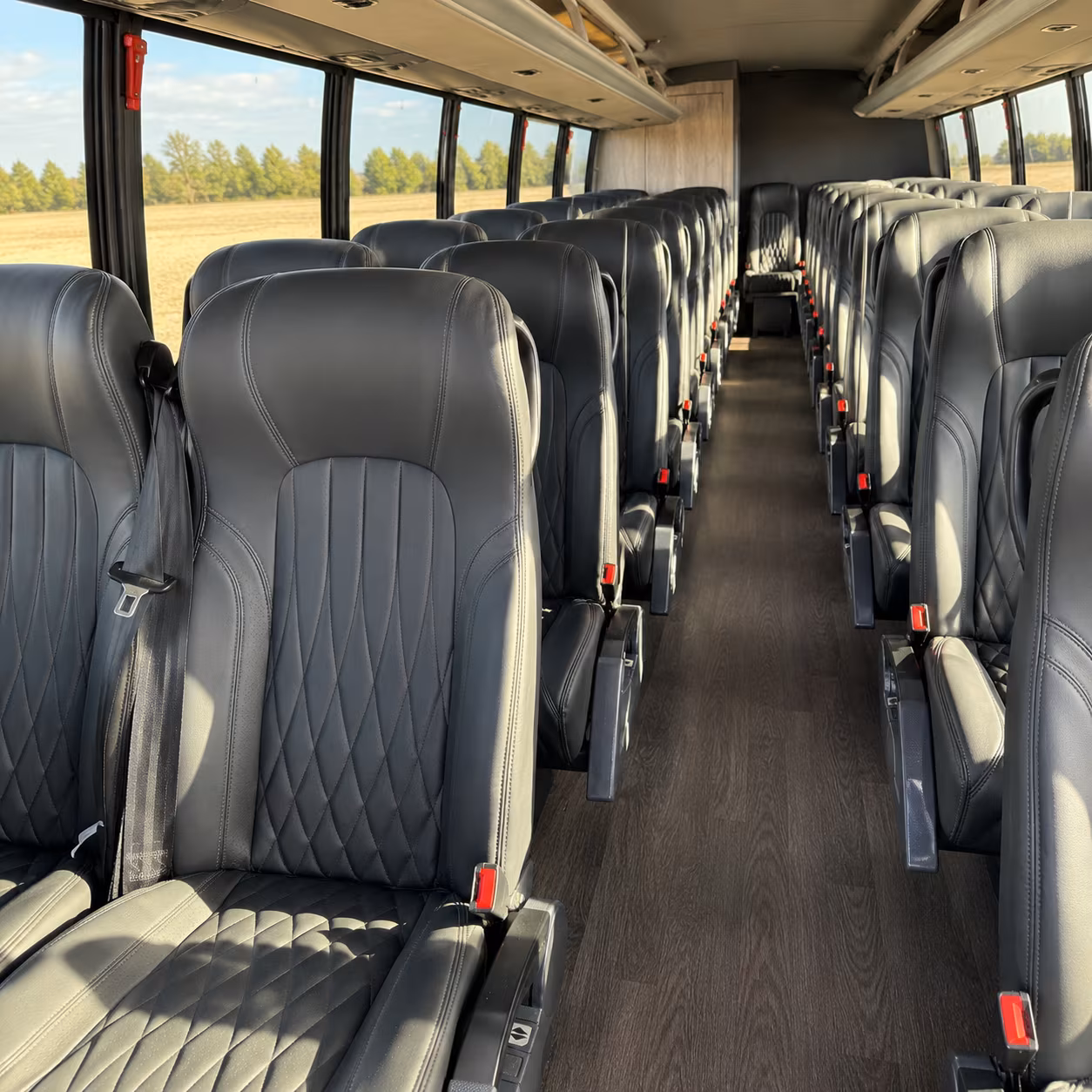allen 25 passenger minibus inside