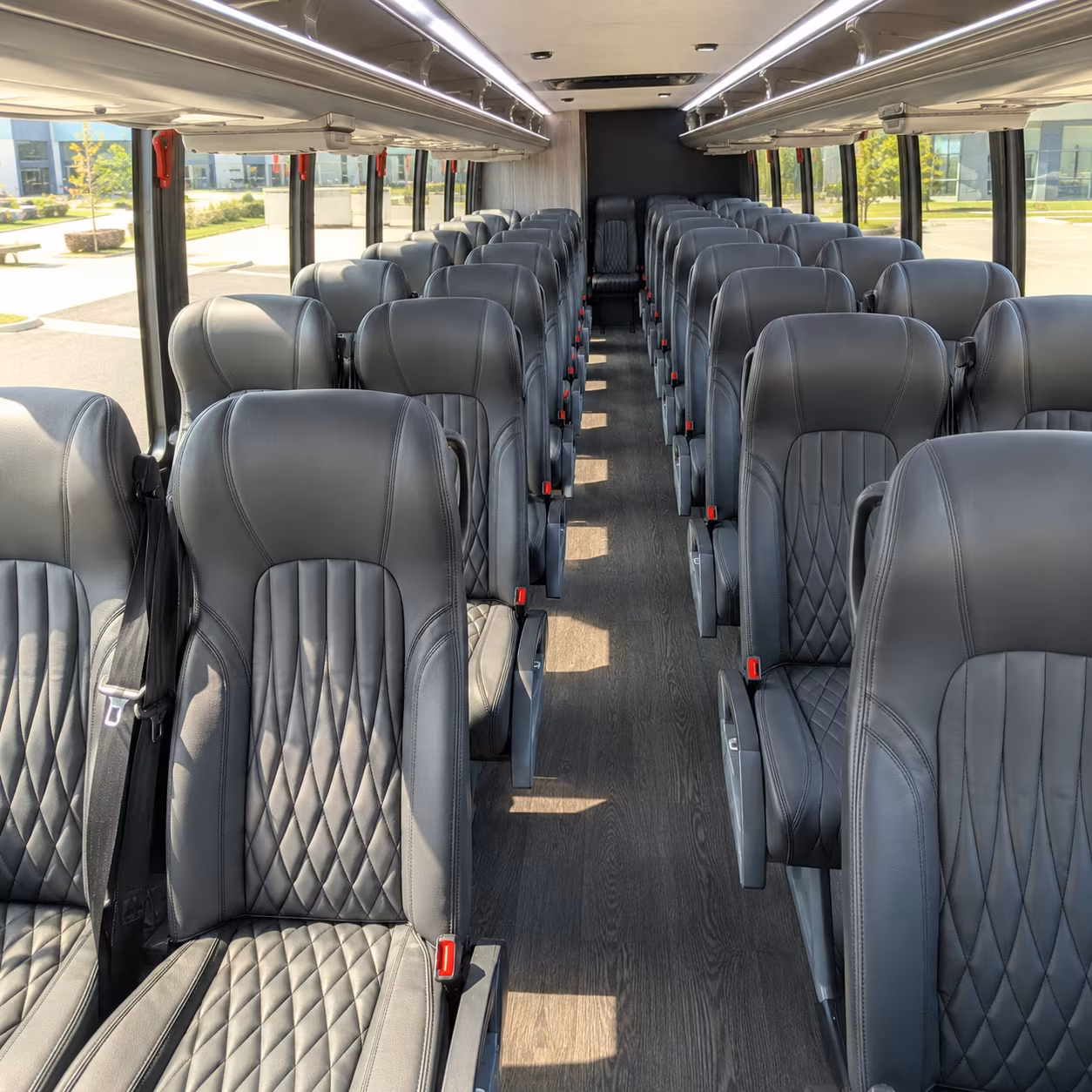 allen 28 passenger minibus inside