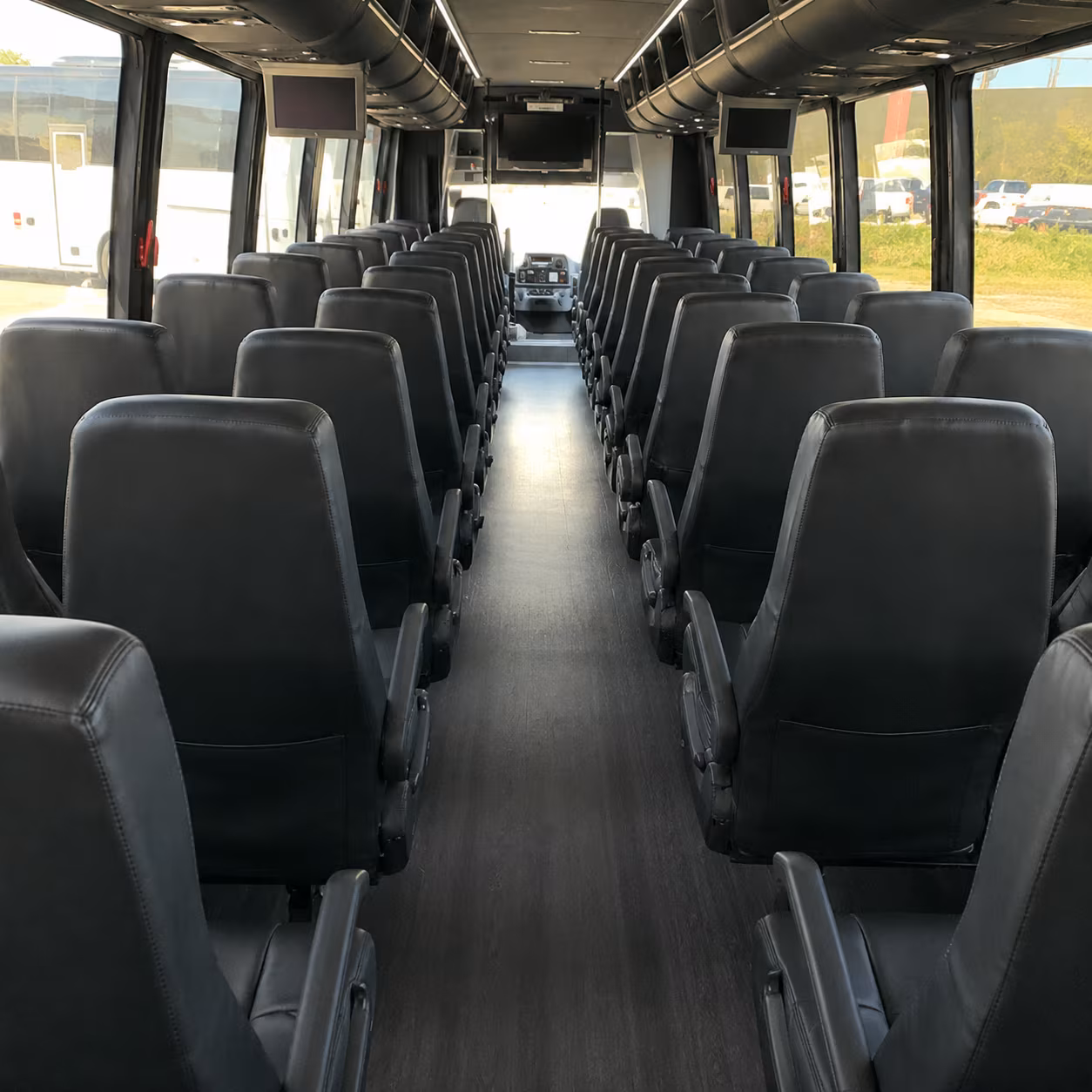allen 35 passenger minibus inside