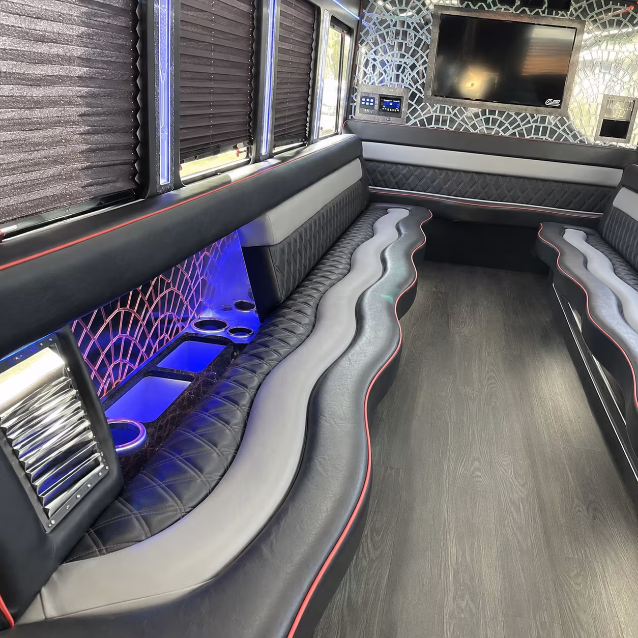allen friscos entertainment district party bus rental
