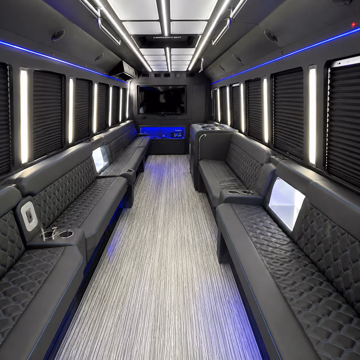 allen party bus inside