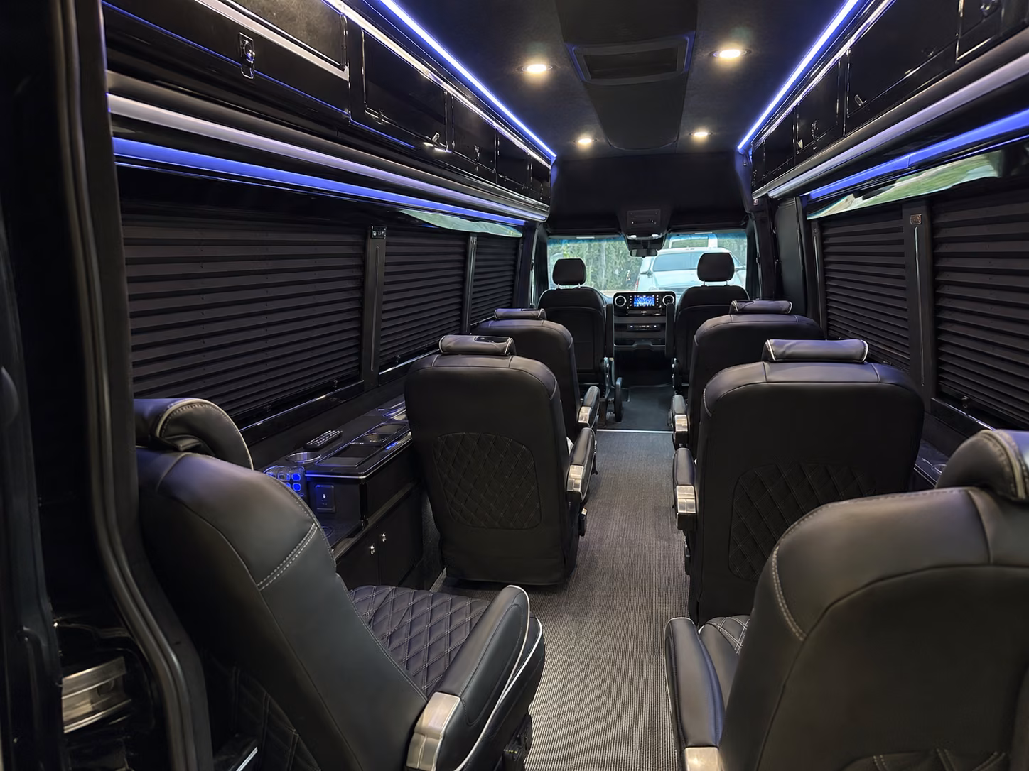 allen sprinter van with driver interior